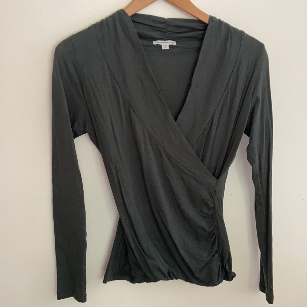 James Perse Wrap Top